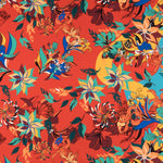 Crepe Cadre Floral Orange - Ribes y Casals