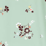 Crepe Marrocain Bouquet Vert d&#39;Eau - Ribes y Casals