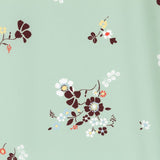 Crepe Marrocain Bouquet Vert d&#39;Eau - Ribes y Casals