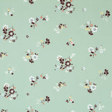 Crepe Marrocain Bouquet Vert d&#39;Eau - Ribes y Casals