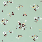 Crepe Marrocain Bouquet Vert d&#39;Eau - Ribes y Casals