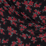 Crepe Marrocain Bouquet Noir - Ribes y Casals