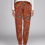 Crepe Marrocain Cachemire Brique - Ribes y Casals