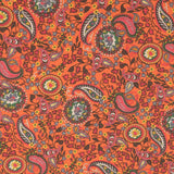 Crepe Marrocain Cachemire Brique - Ribes y Casals