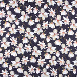 Crepe Marrocain Oeillets Violet - Ribes y Casals