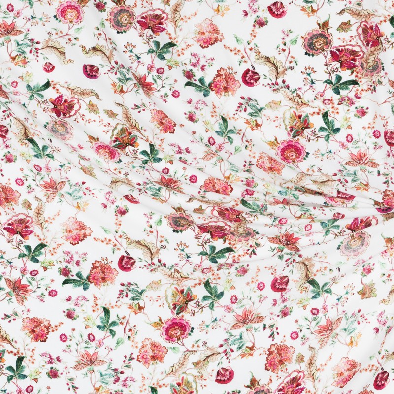 Crepe Marrocain Fleur Blanc - Ribes y Casals