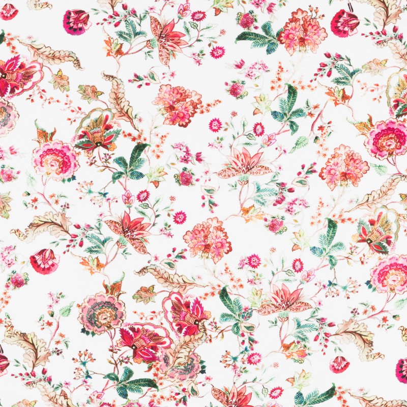 Crepe Marrocain Fleur Blanc - Ribes y Casals