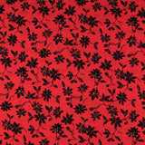 Crepe Marrocain Floral Rouge - Ribes y Casals