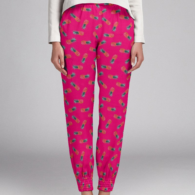 Crepe Marrocain Ananas Fuchsia - Ribes y Casals