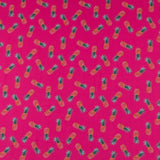 Crepe Marrocain Ananas Fuchsia - Ribes y Casals