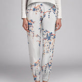 Crepe Marrocain Branches Blanc - Ribes y Casals