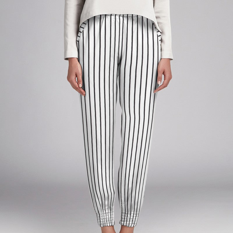 Crêpe Marrocain Rayas Blanc - Ribes y Casals