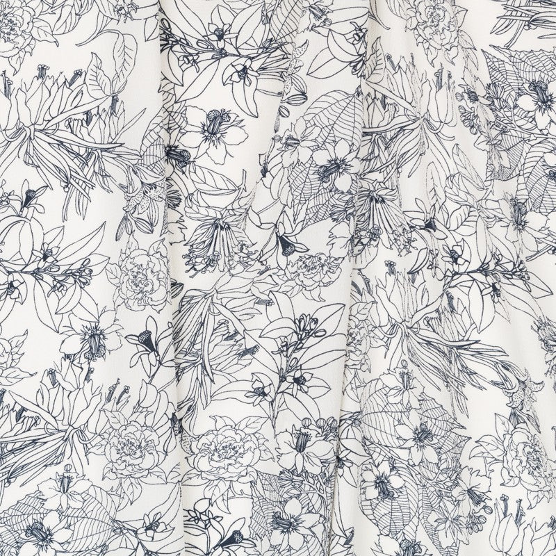 Crepe Marrocain Tropical Blanc - Ribes y Casals