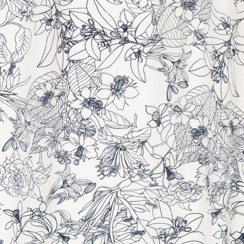 Crepe Marrocain Tropical Blanc - Ribes y Casals