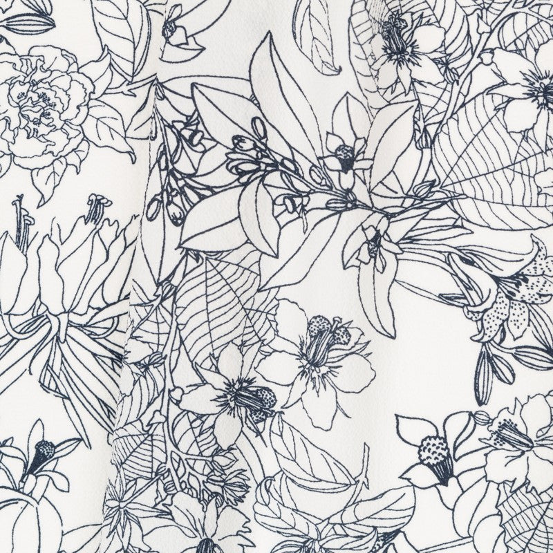 Crepe Marrocain Tropical Blanc - Ribes y Casals