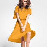 Tissu Crêpe Jaune Albero Fashion - Ribes y Casals