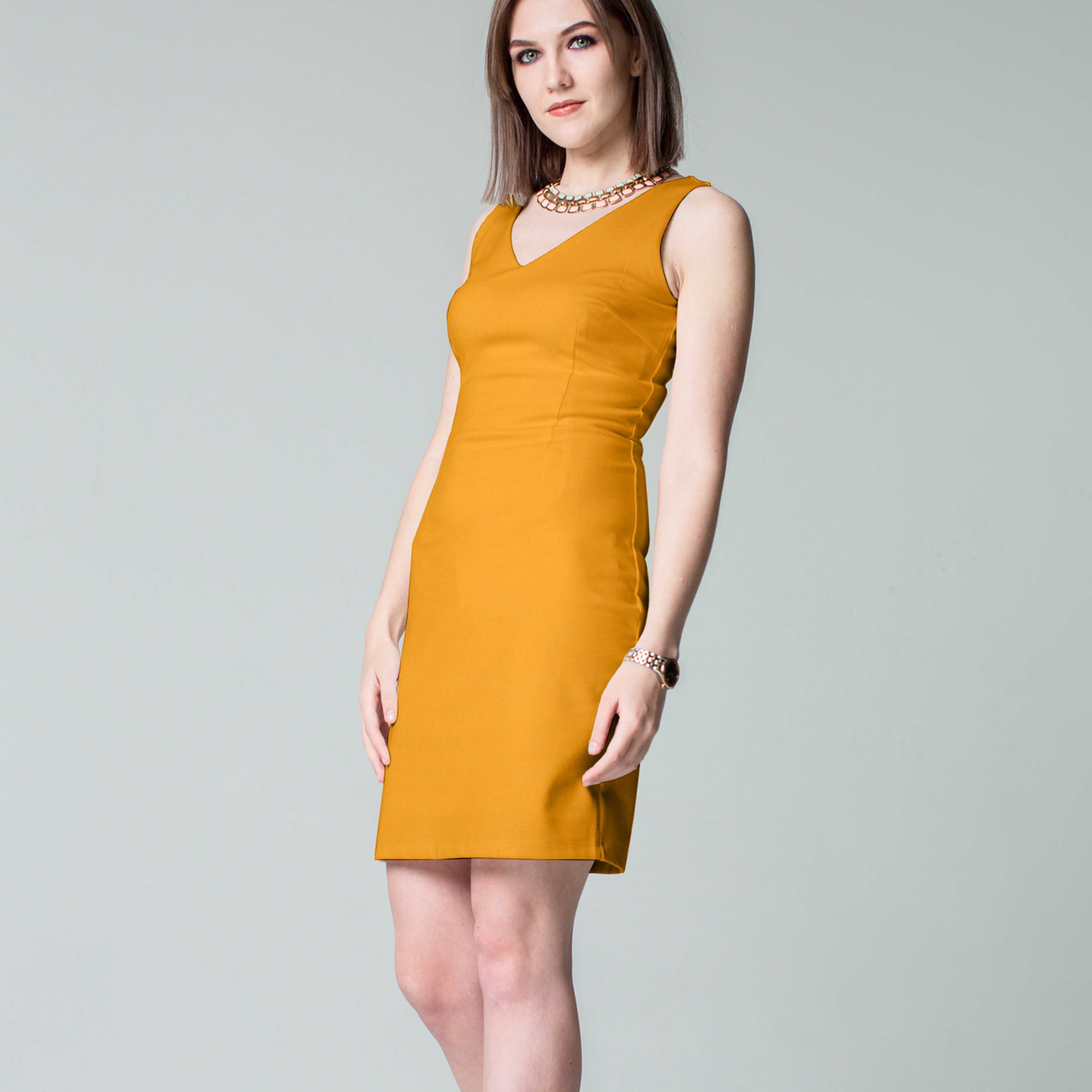 Tissu Crêpe Jaune Albero Fashion - Ribes y Casals