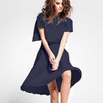 Tissu Crêpe Fashion Blue Night - Ribes y Casals