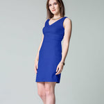 Tissu Crêpe Mode Bleu Soutenu - Ribes y Casals