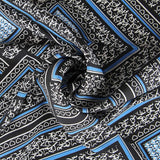 Crêpe Mosaïque Love Bleu - Ribes y Casals