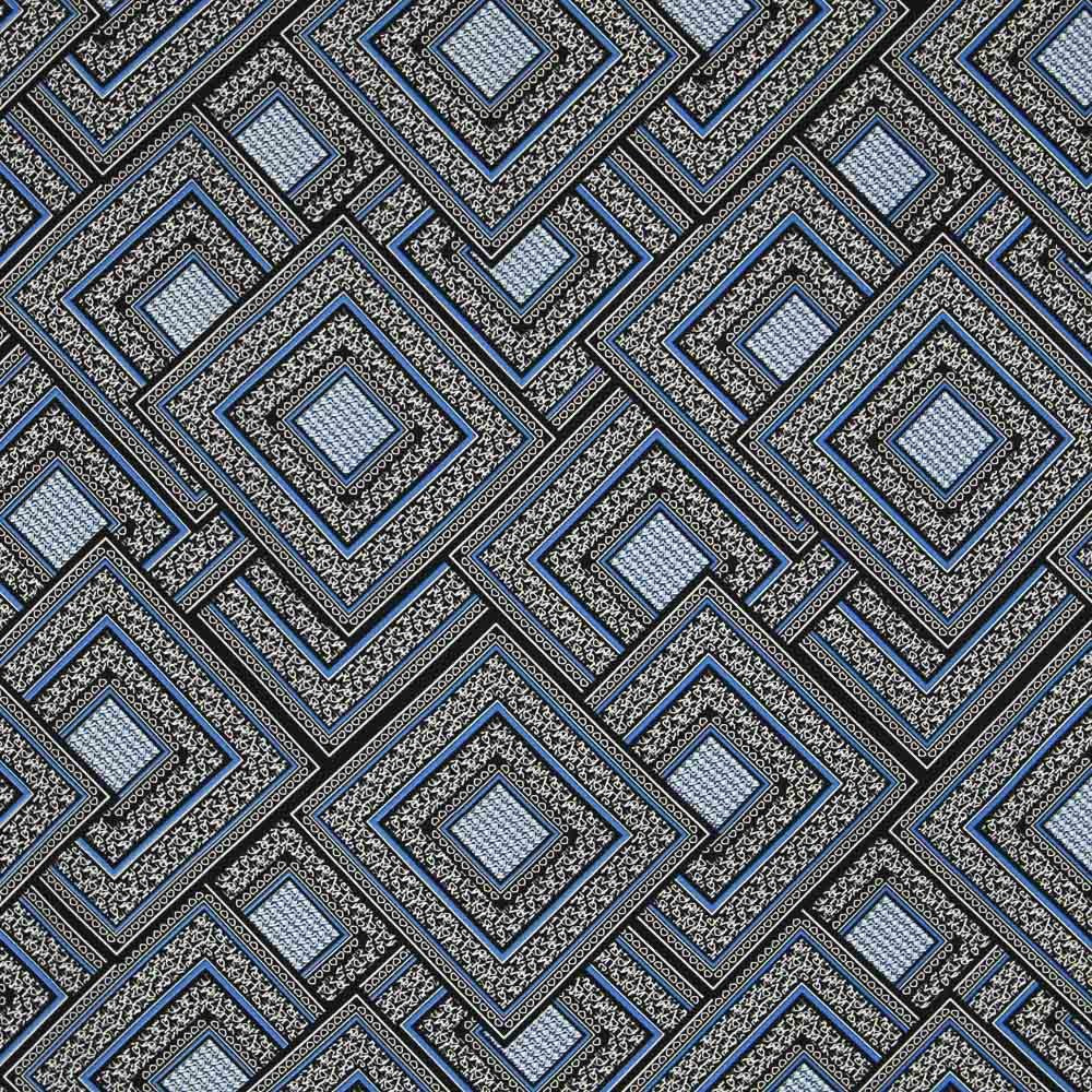 Crêpe Mosaïque Love Bleu - Ribes y Casals