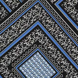 Crêpe Mosaïque Love Bleu - Ribes y Casals