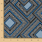 Crêpe Mosaïque Love Bleu - Ribes y Casals