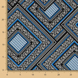 Crêpe Mosaïque Love Bleu - Ribes y Casals