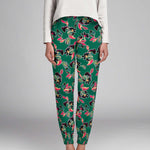 Crêpe Fleurs Japon Vert - Ribes y Casals