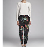 Crepe Oriental Floral Noir - Ribes y Casals