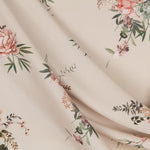 Crepe Oriental Fleurs Creme - Ribes y Casals