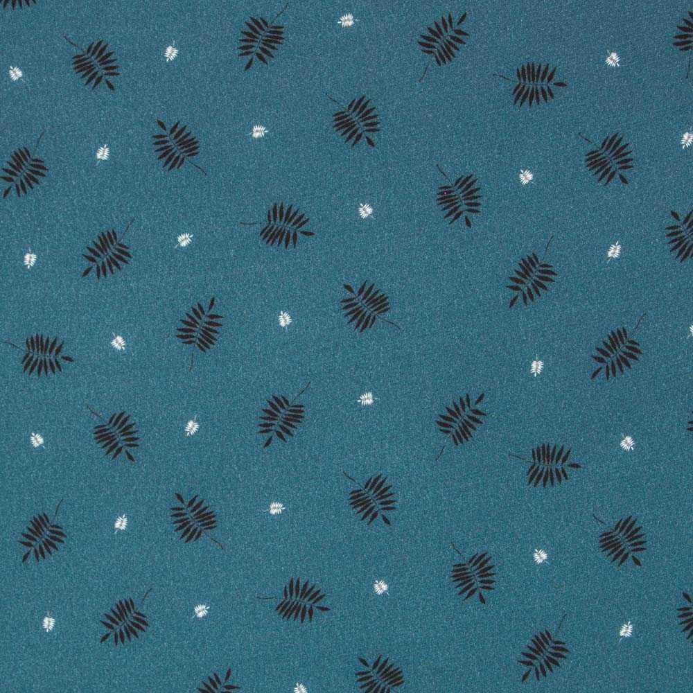 Crêpe Fleurs Japon Vert - Ribes y Casals