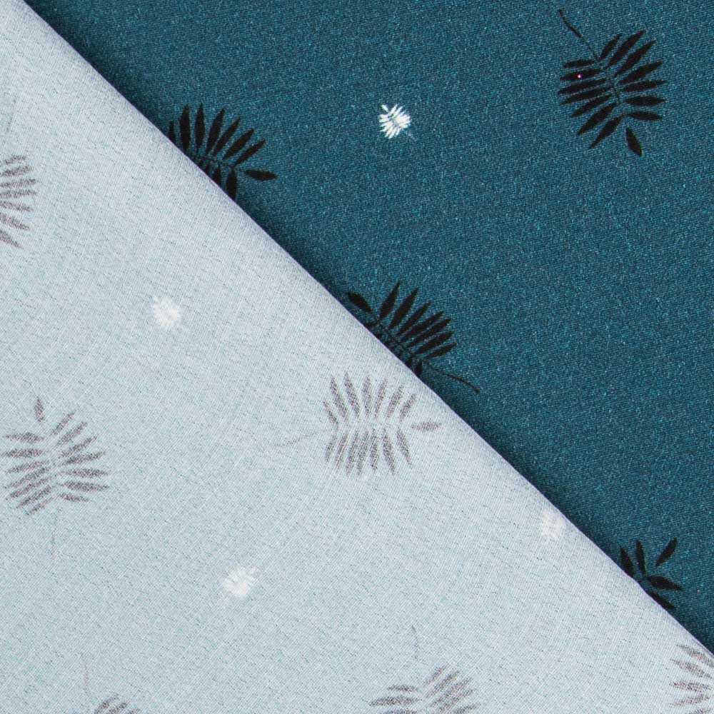 Crêpe Fleurs Japon Vert - Ribes y Casals