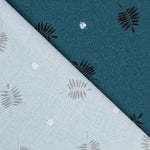 Crêpe Fleurs Japon Vert - Ribes y Casals