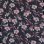 Crêpe Fleurs Japon Vert - Ribes y Casals