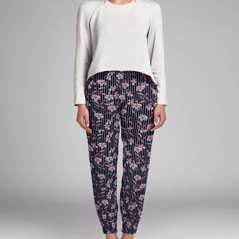 Crêpe Fleurs Japon Vert - Ribes y Casals