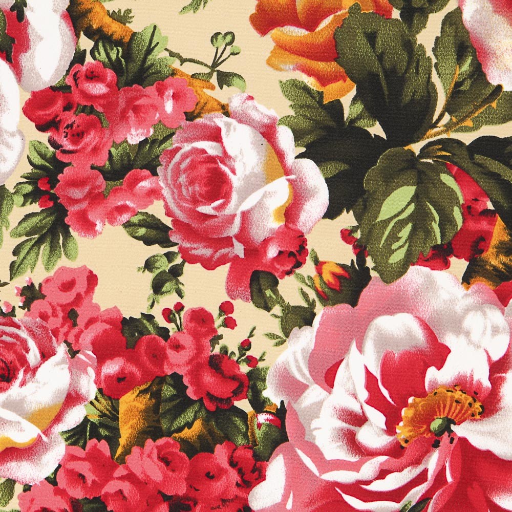 Crêpe Rosiers Beige - Ribes y Casals