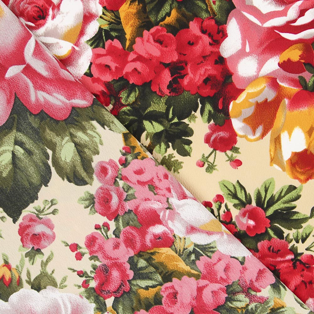 Crêpe Rosiers Beige - Ribes y Casals