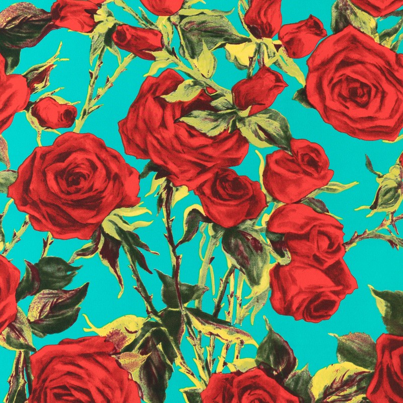 Crepe Roses Aigue Marine - Ribes y Casals