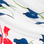 Crêpe Roses Bleu et Rouge - Ribes y Casals