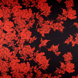 Crêpe Satin Asiatique Noir - Ribes y Casals