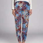 Crêpe Satin Oiseaux Bleu Clair - Ribes y Casals