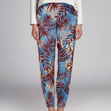 Crêpe Satin Oiseaux Bleu Clair - Ribes y Casals