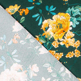 Crêpe Satin Hiver Vert - Ribes y Casals