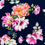 Crêpe Fleurs Jerez Nuit - Ribes y Casals