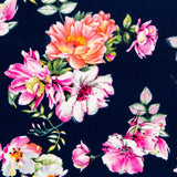 Crêpe Fleurs Jerez Nuit - Ribes y Casals