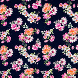 Crêpe Fleurs Jerez Nuit - Ribes y Casals