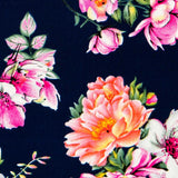 Crêpe Fleurs Jerez Nuit - Ribes y Casals