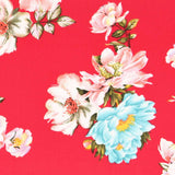 Crêpe Fleurs Jerez Rouge - Ribes y Casals