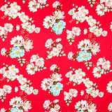 Crêpe Fleurs Jerez Rouge - Ribes y Casals